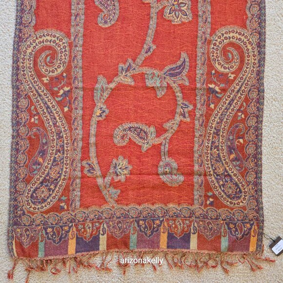 NWT Devernois Woven Wool Scarf French - Picture 5 of 15